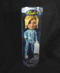 9''  BLACK  or  BLONDE HAIR FASHION ATTITUDE DOLLHOUSE FAD DOLL NEW IN CYLINDER CASE
